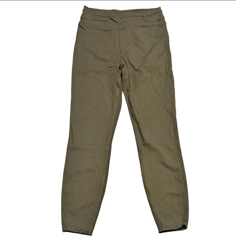 Halara Womens Stretchy High-Waisted Skinny Pants Olive Green Large NWT
